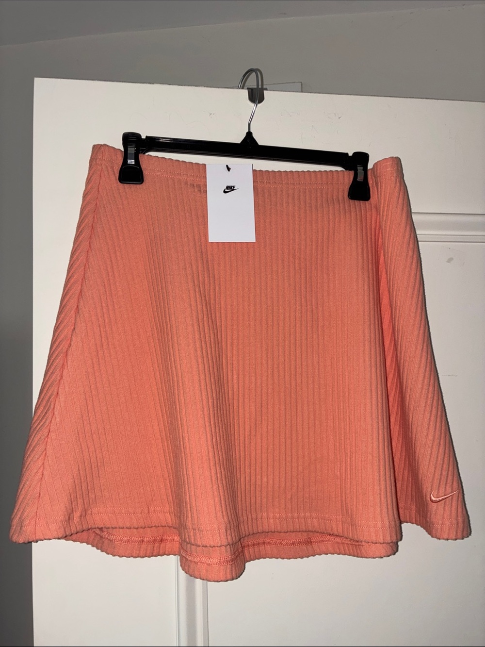 Nike Coral Ribbed Tennis Skirt